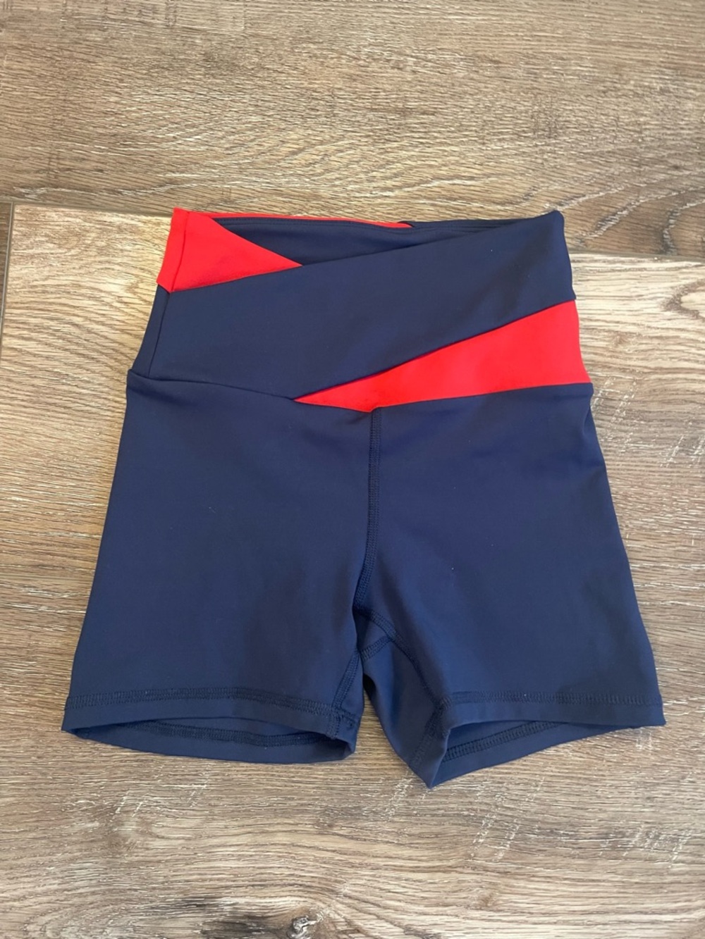 Five Women's Navy and Red Athletic Shorts NWOT size XXS